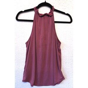 Green Envelope NWT Tank top with High Neck‎ Red Brown size M Travel Lightweight